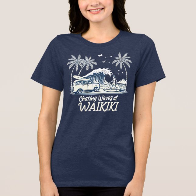 Camiseta Triblenda Chasing Waves at Waikiki (Anverso)