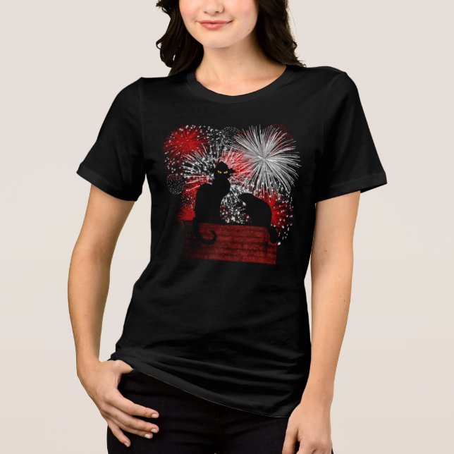 Camiseta Triblenda Chat Noir Día de Canadá (Anverso)