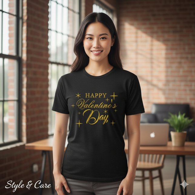 Camiseta Triblenda Cheerful Valentines Day Graphic Tri Blend Shirt De (Cheerful Valentines Day Graphic Tri Blend Shirt Design)