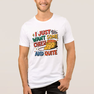 Camiseta Triblenda Cheese Lover Rat Funny