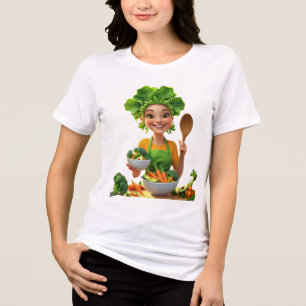 Camiseta Triblenda Chef con Poder de las Plantas – Cocina con Amabili