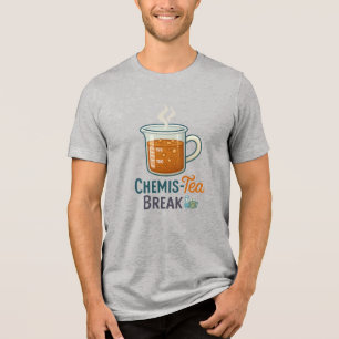 Camiseta Triblenda Chemis-Tea Break - Ciencia divertida y café negrit