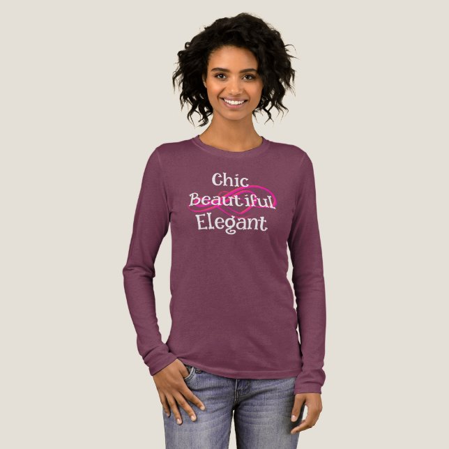 Camiseta Triblenda Chic, Beautiful, Elegant T-Shirt (Anverso Completo)