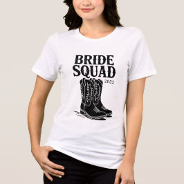 Camiseta Triblenda Chic monochrome bachelorette T-shirt featuring sty