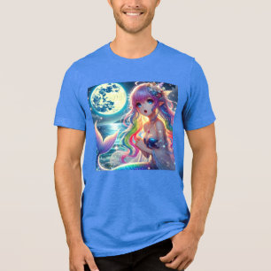 Camiseta Triblenda Chica anime canta la sirena del arcoiris de la lun