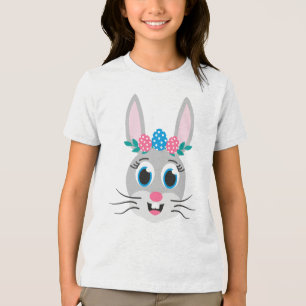 Camiseta Triblenda Chica Bunny Face-32885