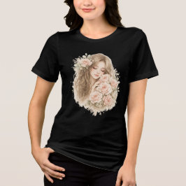 Camiseta Triblenda Chica con rosas