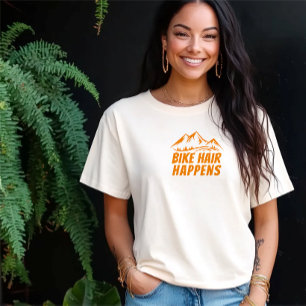 Camiseta Triblenda Chica de bicicleta de montaña Ironía amarillo
