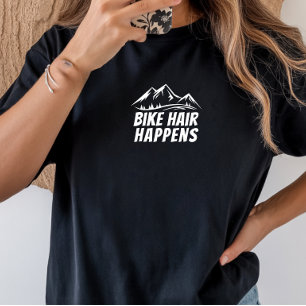 Camiseta Triblenda Chica de bicicleta de montaña Ironía blanca