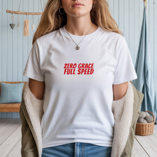 Camiseta Triblenda Chica de bicicleta retro Ironía roja
