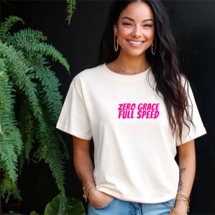 Camiseta Triblenda Chica de bicicleta retro Ironía rosa