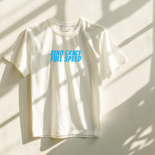 Camiseta Triblenda Chica de bicicleta retro Ironía turquesa