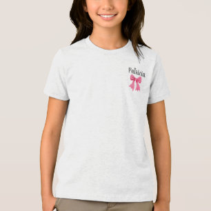 Camiseta Triblenda Chica de nombre personalizado de la escuela - Cami