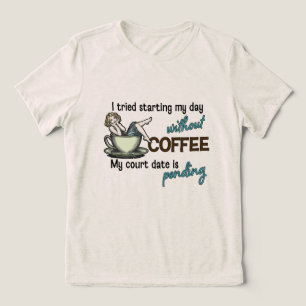 Camiseta Triblenda Chica de plumas Coffee Addict