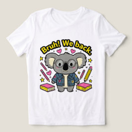 Camiseta Triblenda Chica estética de café con hielo 'Bruh! We Back' d