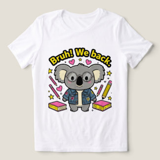 Camiseta Triblenda Chica estética de café con hielo 'Bruh! We Back' d