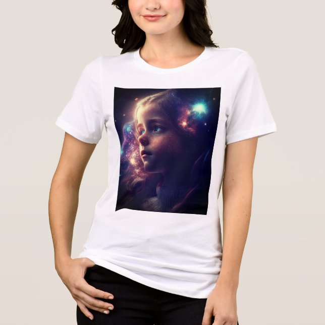 Camiseta Triblenda Chica Galaxy (Anverso)