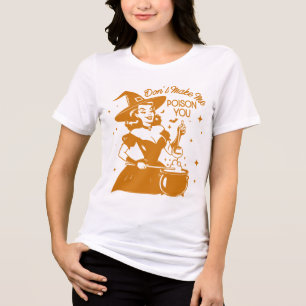 Camiseta Triblenda Chica Glam Retro de los 50 Cita Divertida y Sarcás