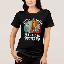 Camiseta Triblenda Chica Guitarista Guitarista Lover Gift T-SHIRT