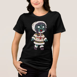 Camiseta Triblenda Chica Inuit Zombie Adorable