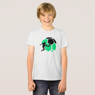 Camiseta Triblenda Chica jugador de fútbol, regalo de cumpleaños, equ