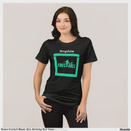 Camiseta Triblenda Chica jugador de fútbol verde, equipo de Chica de 