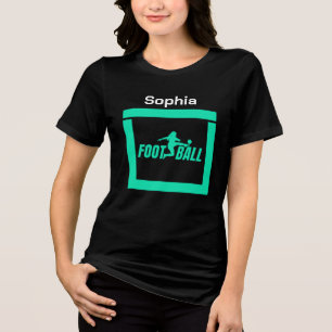 Camiseta Triblenda Chica jugador de fútbol verde, equipo de Chica de 