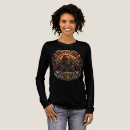 Camiseta Triblenda Chica Motera Samurái Oni, Vive Para Montar Est 196
