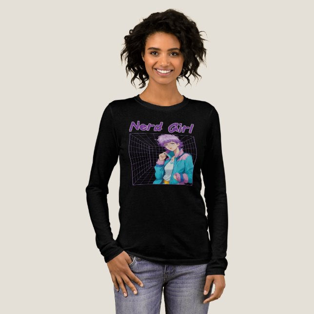 Camiseta Triblenda Chica nerd (Anverso Completo)