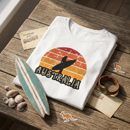 Camiseta Triblenda Chica Surfista Atardecer Vintage Estilo de Vida Pl