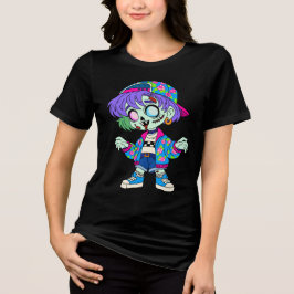 Camiseta Triblenda Chica Zombie de los 90