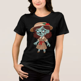 Camiseta Triblenda Chica zombie de los años 40