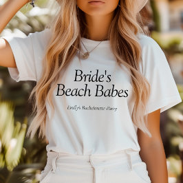 Camiseta Triblenda Chicas de la Playa de la Novia Frase Despedida de 