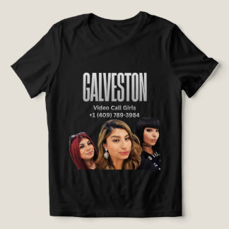 Camiseta Triblenda Chicas de llamada de video de Galveston Texas