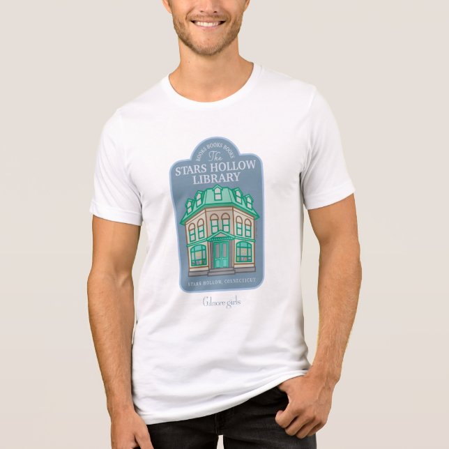 Camiseta Triblenda Chicas Gilmore | Biblioteca Stars Hollow (Anverso)