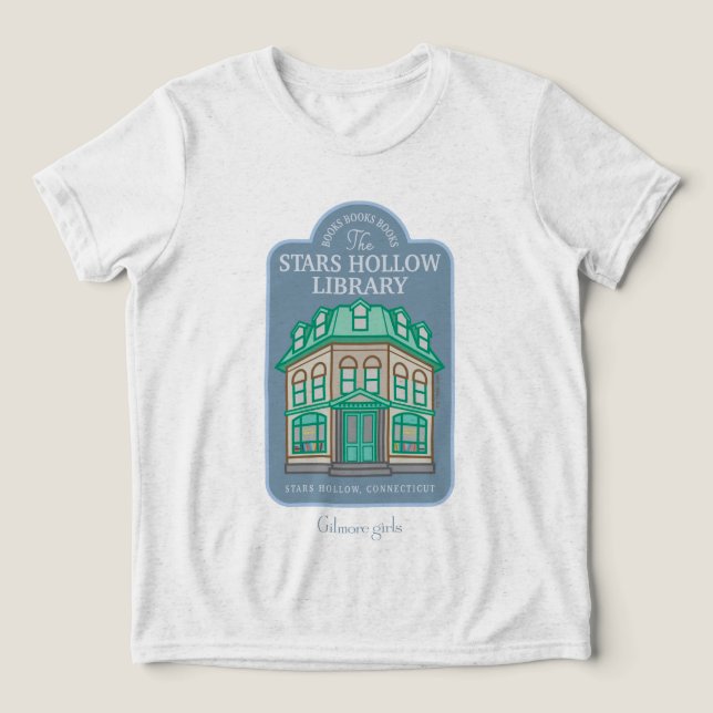 Camiseta Triblenda Chicas Gilmore | Biblioteca Stars Hollow (Diseño delantero )