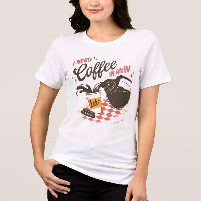 Camiseta Triblenda Chicas Gilmore Coffee IV de Luke (Anverso)