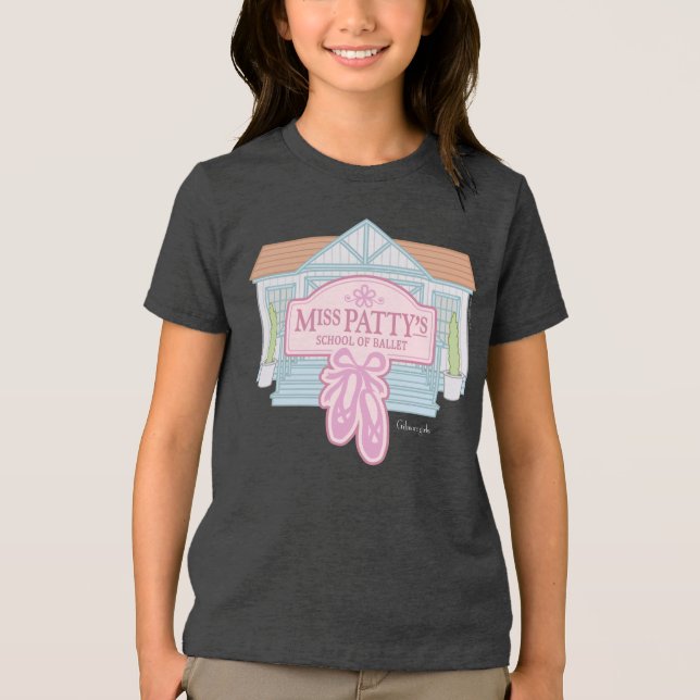 Camiseta Triblenda Chicas Gilmore | Escuela de ballet de Miss Patty (Anverso)