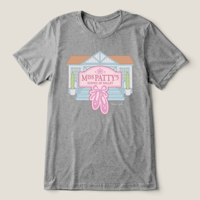 Camiseta Triblenda Chicas Gilmore | Escuela de ballet de Miss Patty (Diseño delantero )