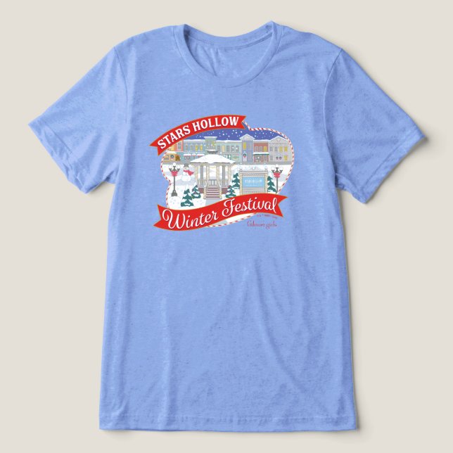 Camiseta Triblenda Chicas Gilmore | Festival de Invierno Stars Hollow (Diseño delantero )