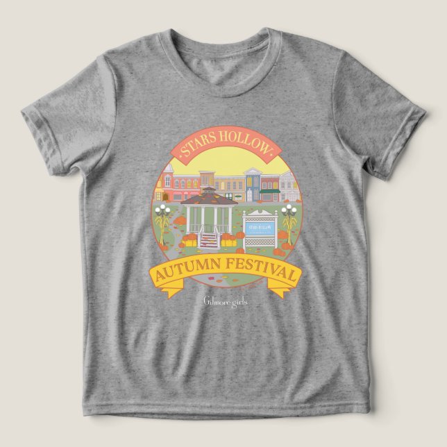Camiseta Triblenda Chicas Gilmore | Festival Stars Hollow de Otoño (Diseño delantero )