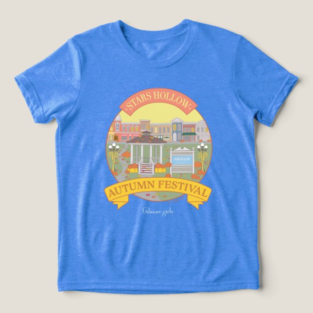 Camiseta Triblenda Chicas Gilmore | Festival Stars Hollow de Otoño (Diseño delantero )