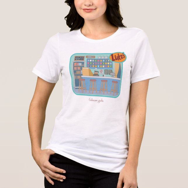 Camiseta Triblenda Chicas Gilmore | Gráfico de Luke's Diner (Anverso)