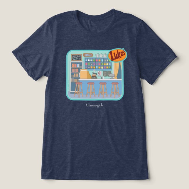 Camiseta Triblenda Chicas Gilmore | Gráfico de Luke's Diner (Diseño delantero )