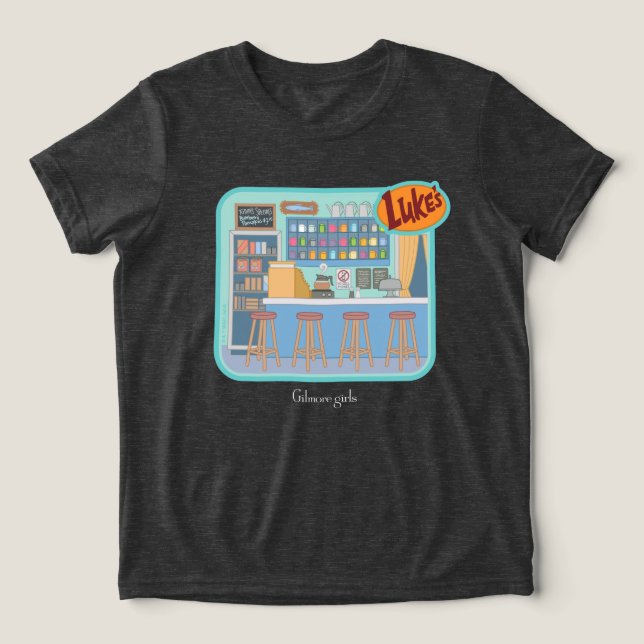 Camiseta Triblenda Chicas Gilmore | Gráfico de Luke's Diner (Diseño delantero )