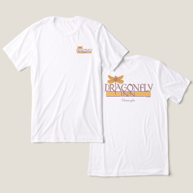 Camiseta Triblenda Chicas Gilmore | Logo de Dragonfly Inn (Diseño Anverso y Reverso)