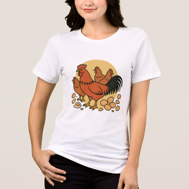 Camiseta Triblenda Chicken Lovers Women's Tee (Anverso)