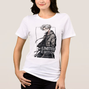 Camiseta Triblenda Chico Anime de Edición Limitada Grunge Techwear Ro