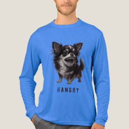 Camiseta Triblenda Chihuahua hangry - Gracioso y agresivo miedo a la