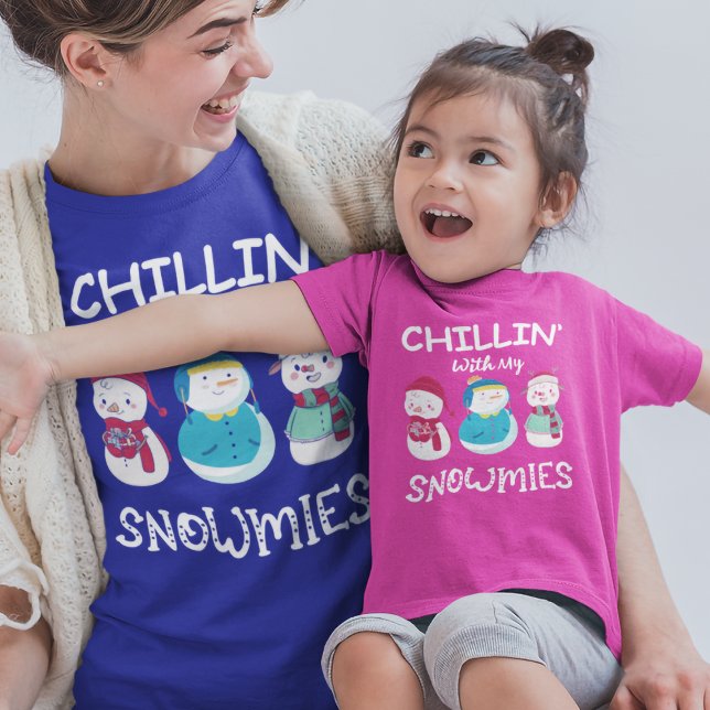 Camiseta Triblenda Chillin’ Con Mis Navidades Snowmies (Subido por el creador)